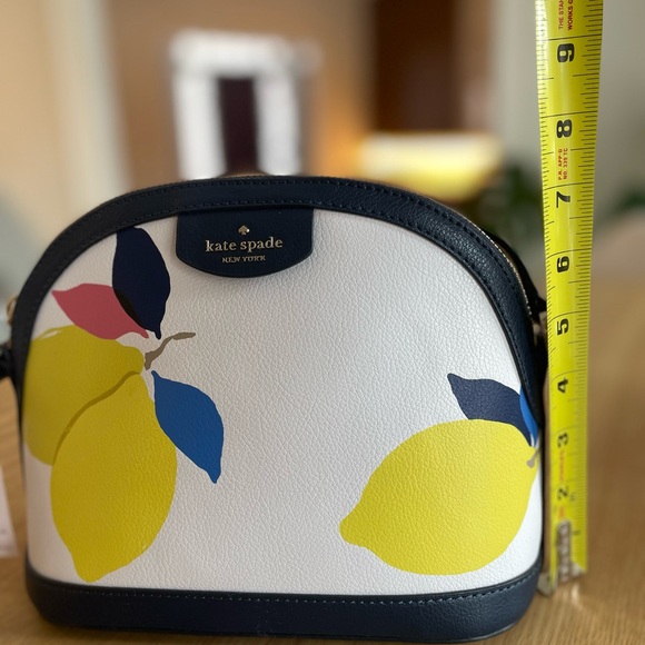 Kate Spade x Large Dome Crossbody Bag Sylvia Lemon Zest NWT - Picture 9 of 11